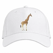 Baseball cap with Print Giraffe - white