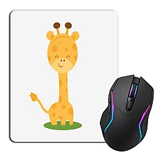 Mouse pad with print Cute Small Giraffe