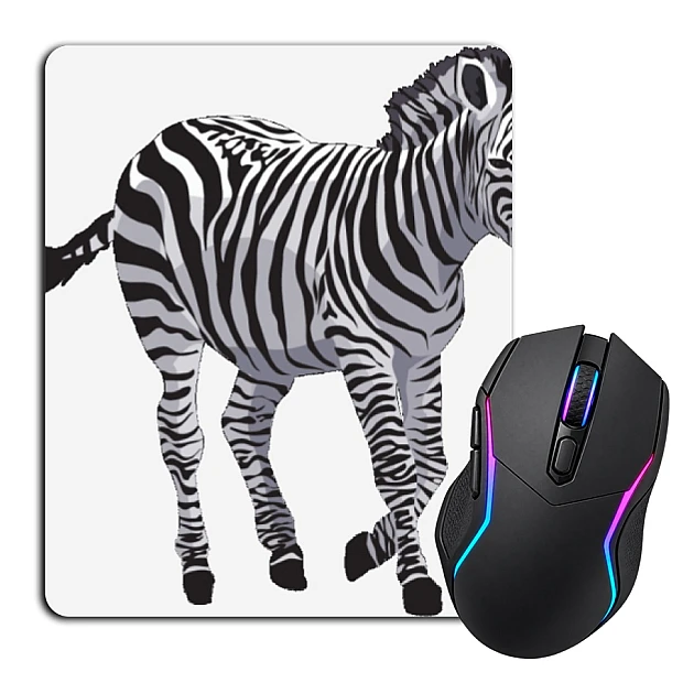 Mouse pad with print Zebra Walks