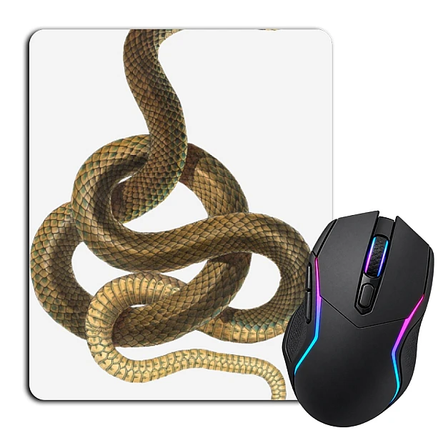 Mouse pad with print Yellow Snake Jigsaw