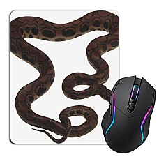 Mouse pad with print Cute Snake With Circles