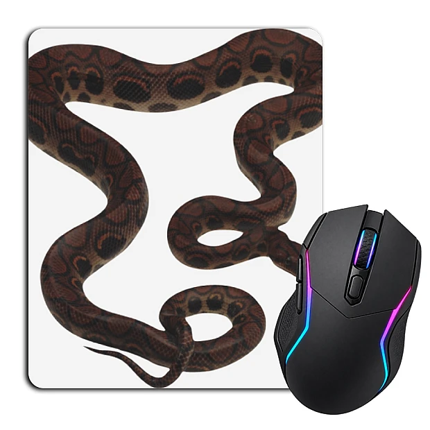 Mouse pad with print Cute Snake With Circles