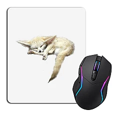 Mouse pad with print Cute Fox Sleeps