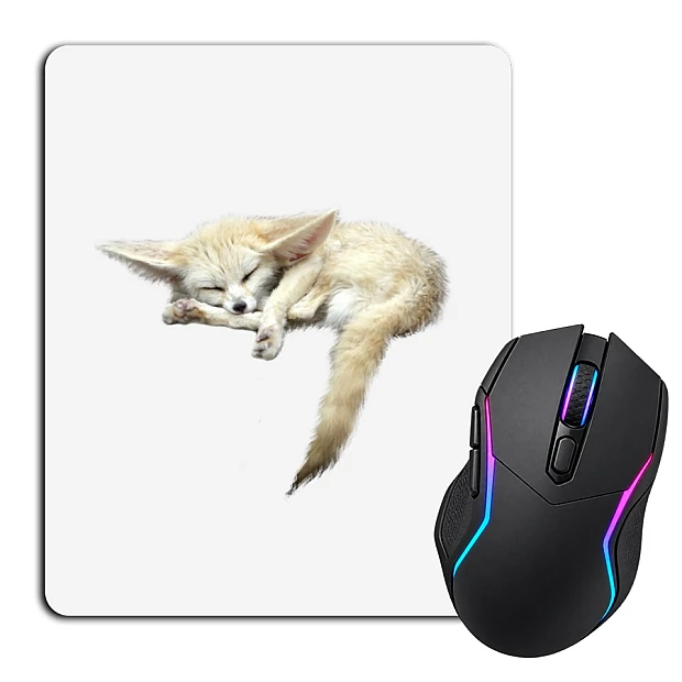 Mouse pad with print Cute Fox Sleeps