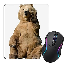 Mouse pad with print Cute White Bear
