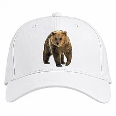 Baseball cap with Print Bear Walks - white