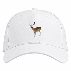 Baseball cap with Print Dear With White Spots - white