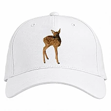 Baseball cap with Print Cute Small Dear - white