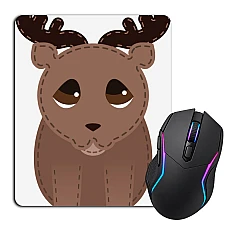 Mouse pad with print Cute Dear From Cartoon Print
