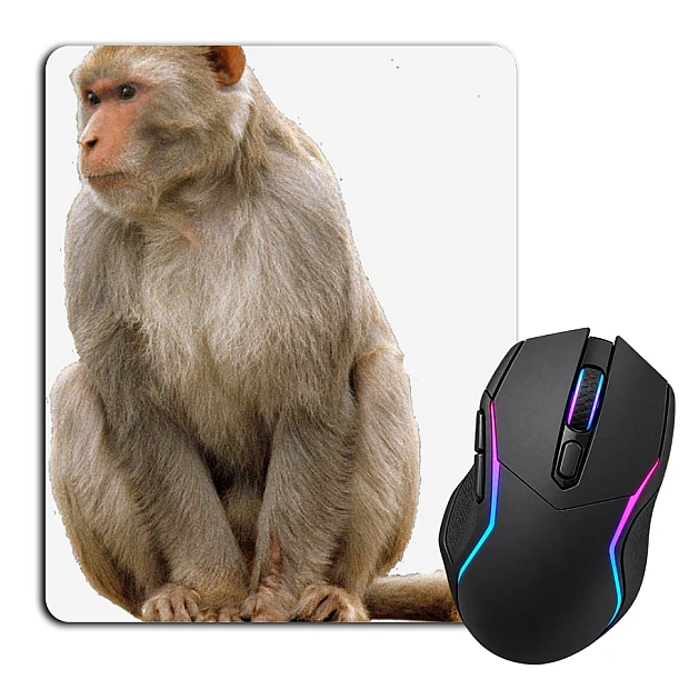 Mouse pad with print White Monkey