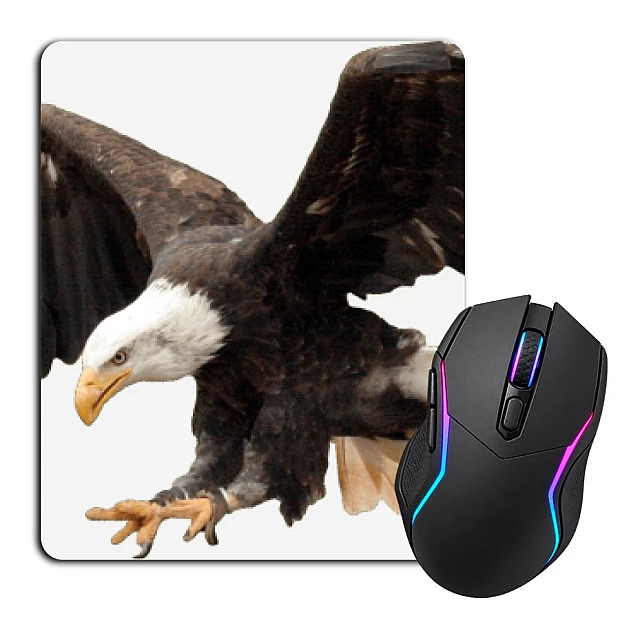 Mouse pad with print Eagle Flies