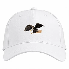 Baseball cap with Print Eagle Flies - white