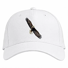 Baseball cap with Print Dioganal Eagle - white