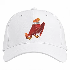 Baseball cap with Print Eagle Art - white