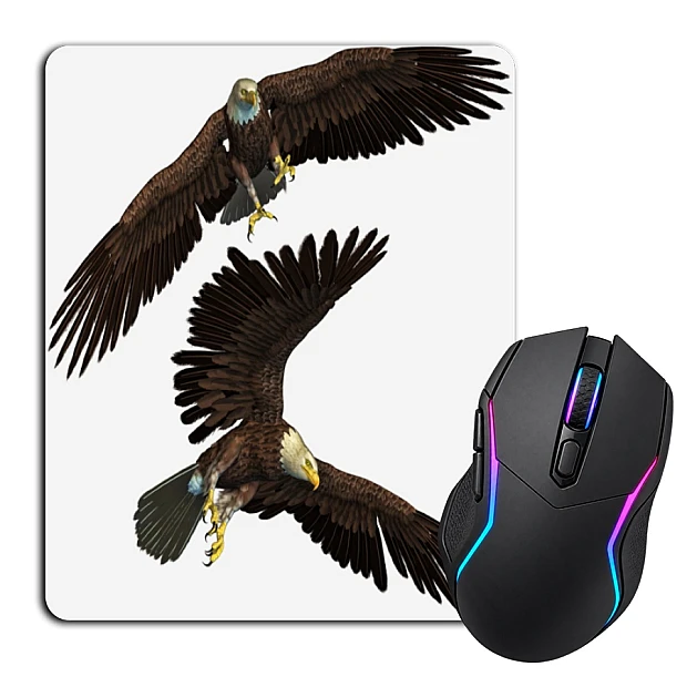 Mouse pad with print Two Eagles Fly