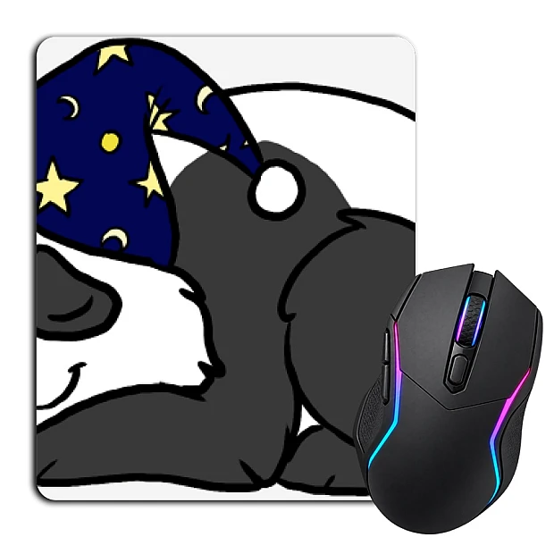 Mouse pad with print Cute Panda Sleeps