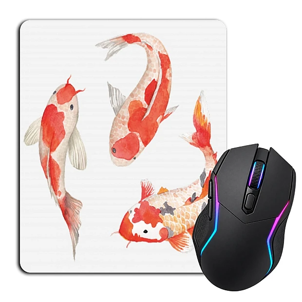 Mouse pad with print Three Fishes