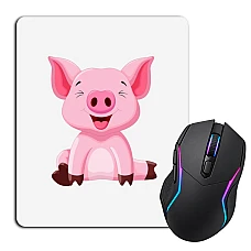 Mouse pad with print Cute Small Pig