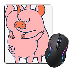 Mouse pad with print Two Pigs