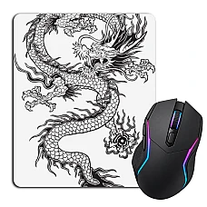 Mouse pad with print Chinese Dragon