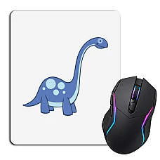 Mouse pad with print Cute Blue Dinosaur
