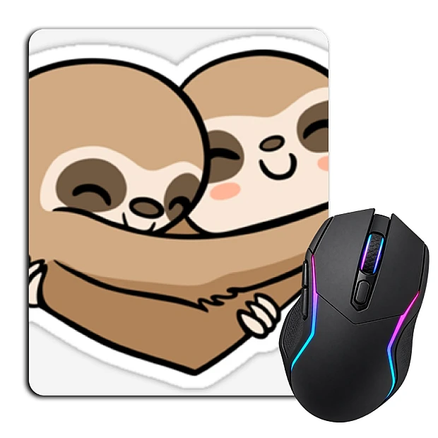 Mouse pad with print Two Sloths