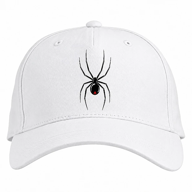 Baseball cap with Print Spider - white