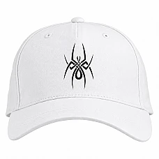 Baseball cap with Print Art Of Spider - white