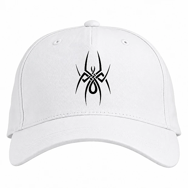 Baseball cap with Print Art Of Spider - white