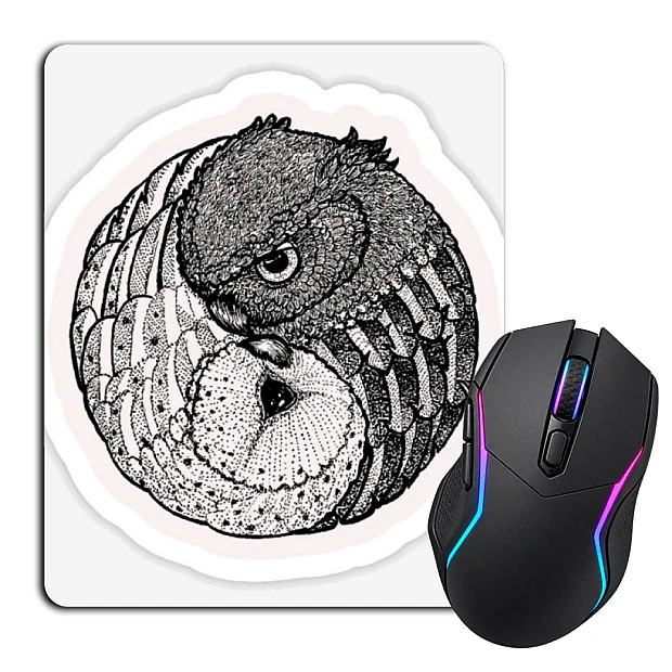 Mouse pad with print Two Owls