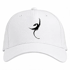 Baseball cap with Print Dragon - white