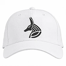 Baseball cap with Print Fox Like Tattoo - white