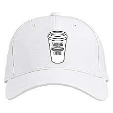 Baseball cap with Print Coffee And Girl 2 - white