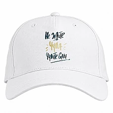 Baseball cap with Print Do Not Expect A Miracle, Chudite Themselves - white