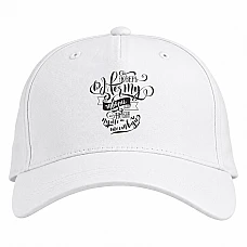 Baseball cap with Print Believe Me, Love - white