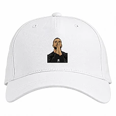 Baseball cap with Print Drake - white