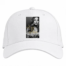 Baseball cap with Print Lady Gaga 2 - white