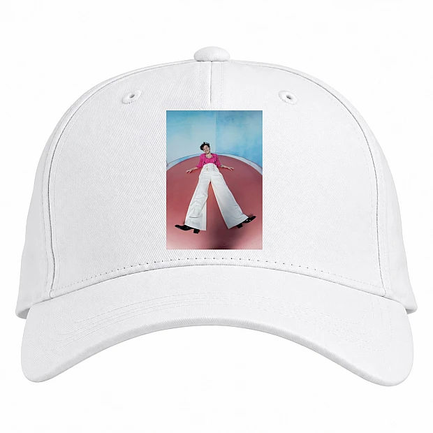 Baseball cap with Print Harry Styles - white