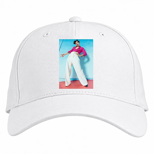 Baseball cap with Print Harry Styles 2 - white