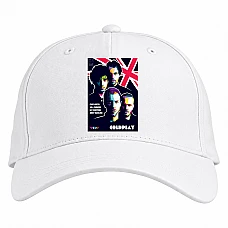 Baseball cap with Print Coldplay - white