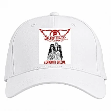 Baseball cap with Print Aerosmith - white