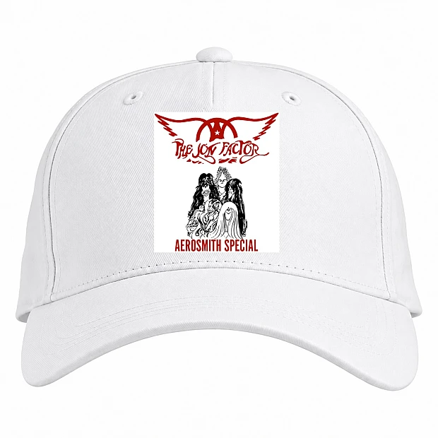 Baseball cap with Print Aerosmith - white