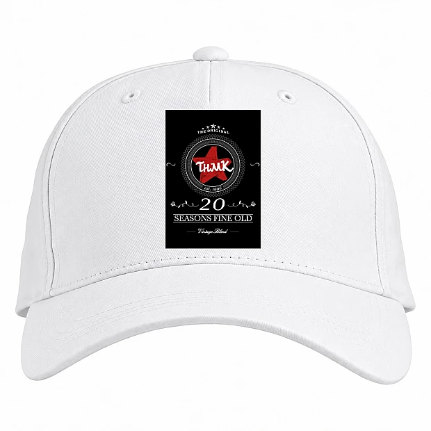 Baseball cap with Print Tnmk - white