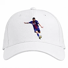 Baseball cap with Print Lionel Messi - white