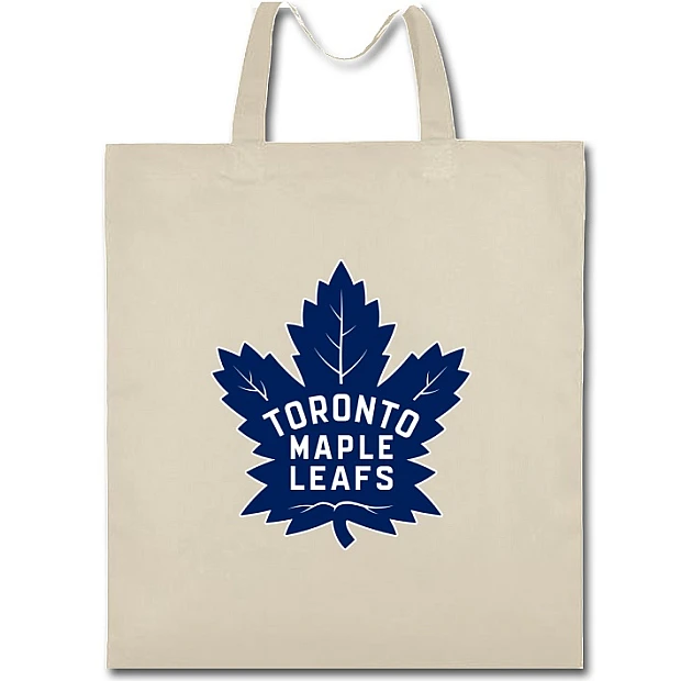 Eco bag with print Toronto Maple Leafs Logo - beige