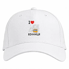 Baseball cap with Print Vinnitsa - white