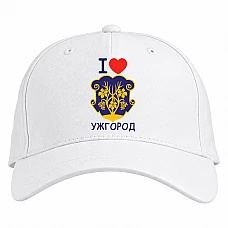 Baseball cap with Print Uzhgorod - white