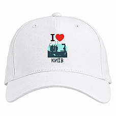 Бейсболка с принтом Киев 2 - белая