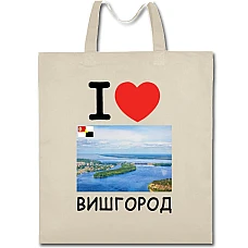 Eco bag with print Vishgorod - beige