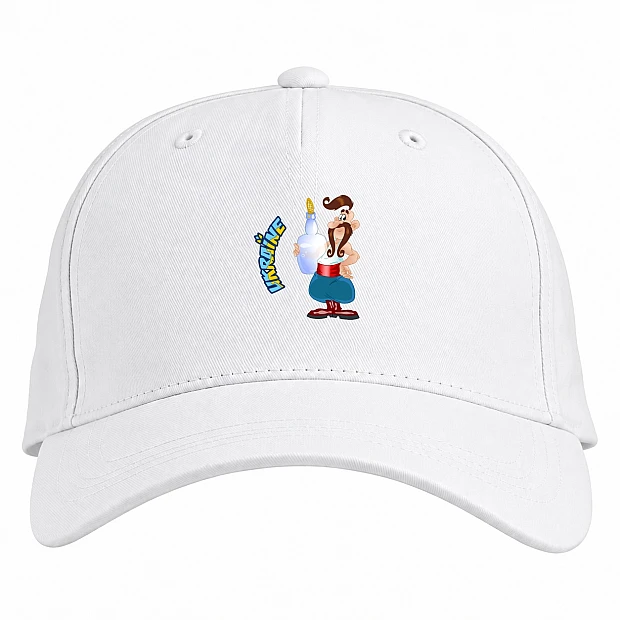 Baseball cap with Print Ukrainian - white